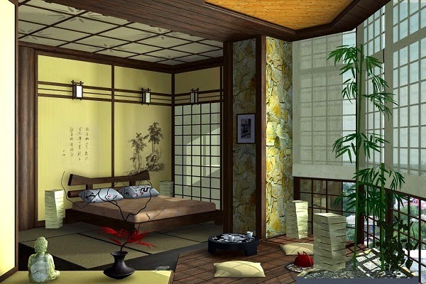 trang trí nội thất nhà Nhật Bản